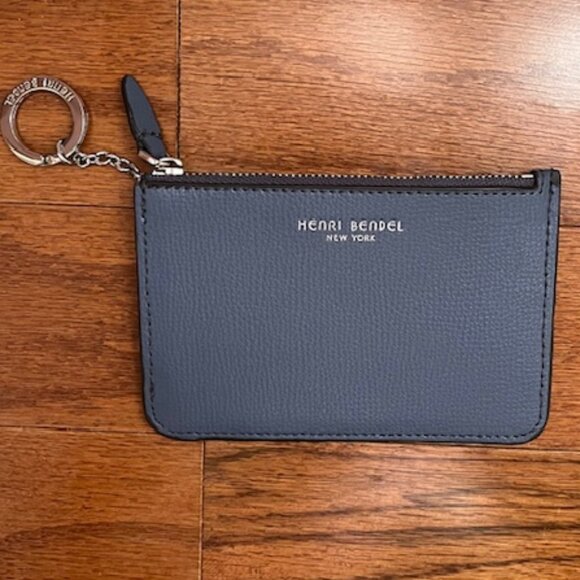 Henri Bendel Mini Leather Zip Coin Wallet - Picture 3 of 11